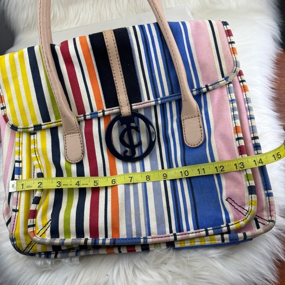 Juicy Couture Maeve crazy for couture messenger Bag with Vibrant Stripes - Picture 11 of 12